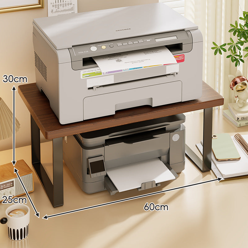 Kompakter Zwei-Ebenen Holz Schreibtisch Drucker und Monitor Ständer
