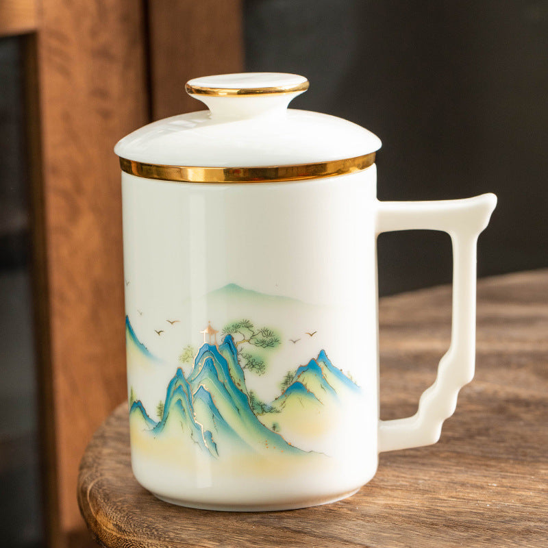 Künstlerische dekorative Teetasse