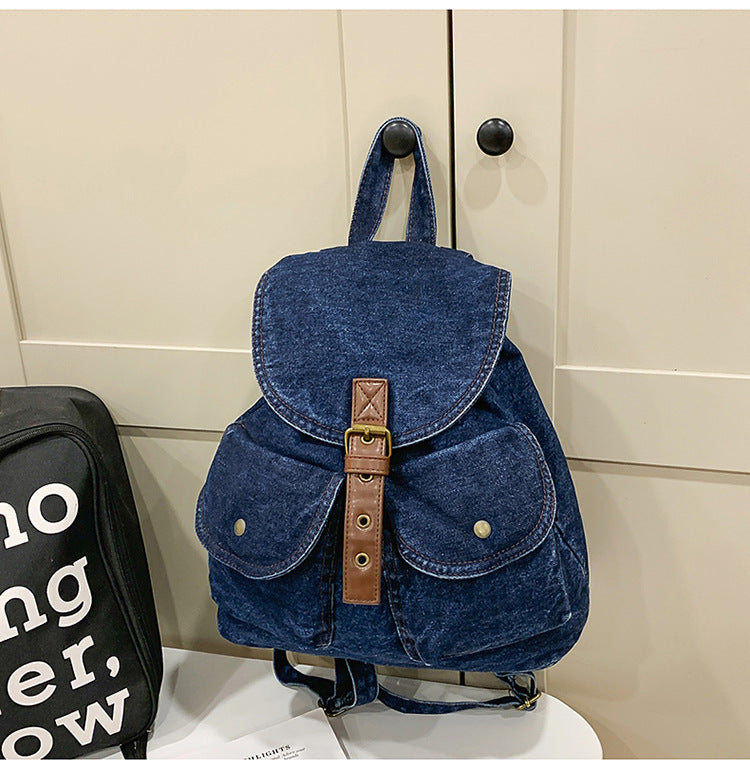 Lässiger Denim Schulrucksack