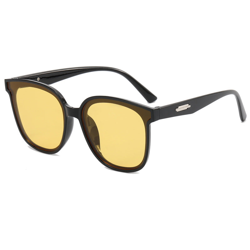 Damen modische oversized Sonnenbrille mit kombiniertem Rahmen Brehn