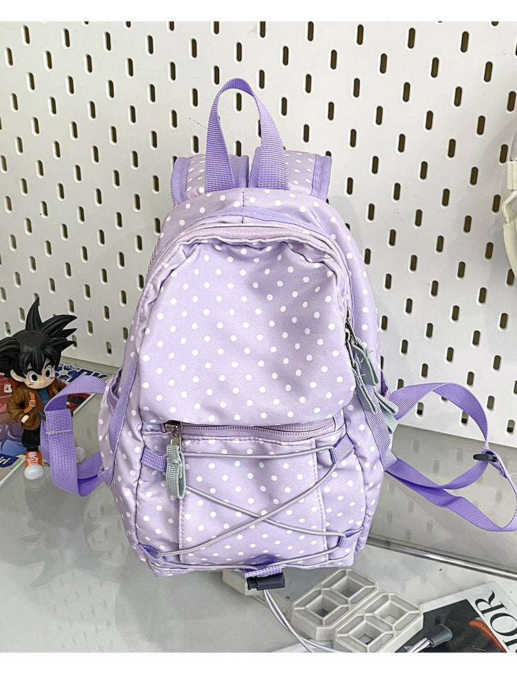 Leichter Mini-Schulrucksack mit Punkten
