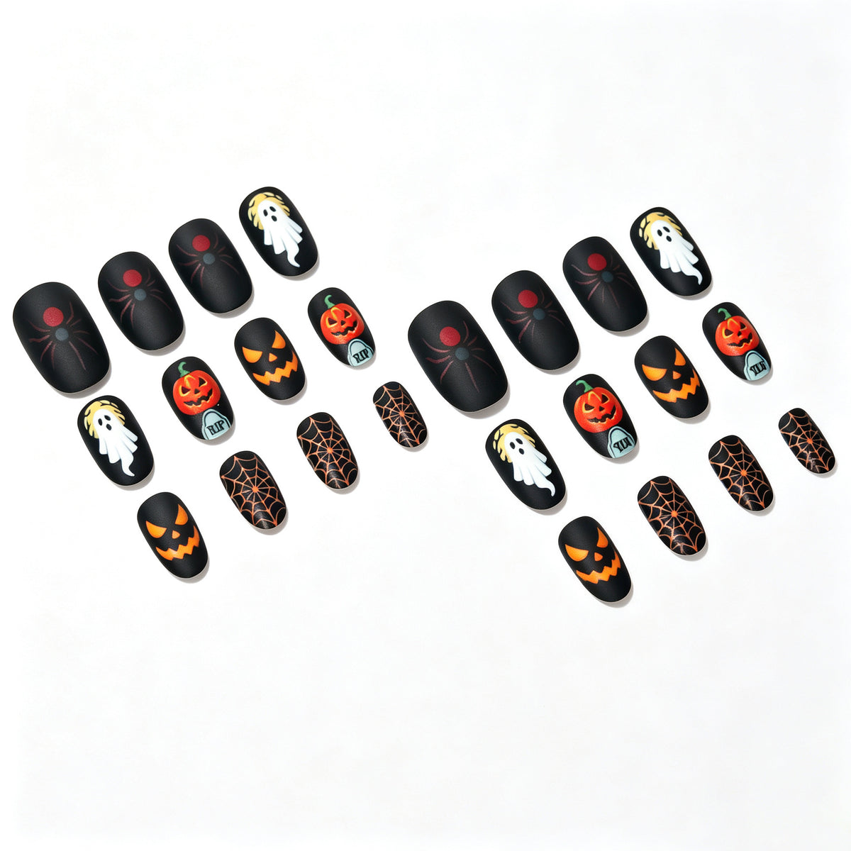 Gruseliges Halloween-Thema Nagelkunst-Set