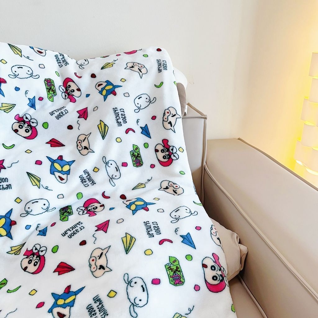 Crayon Shinchan-Themen Fleece-Wurfdecke