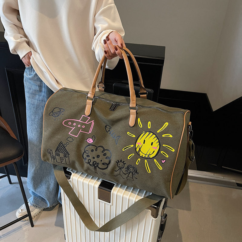 Künstlerische Kritzel Reise Duffle Tasche Brehn