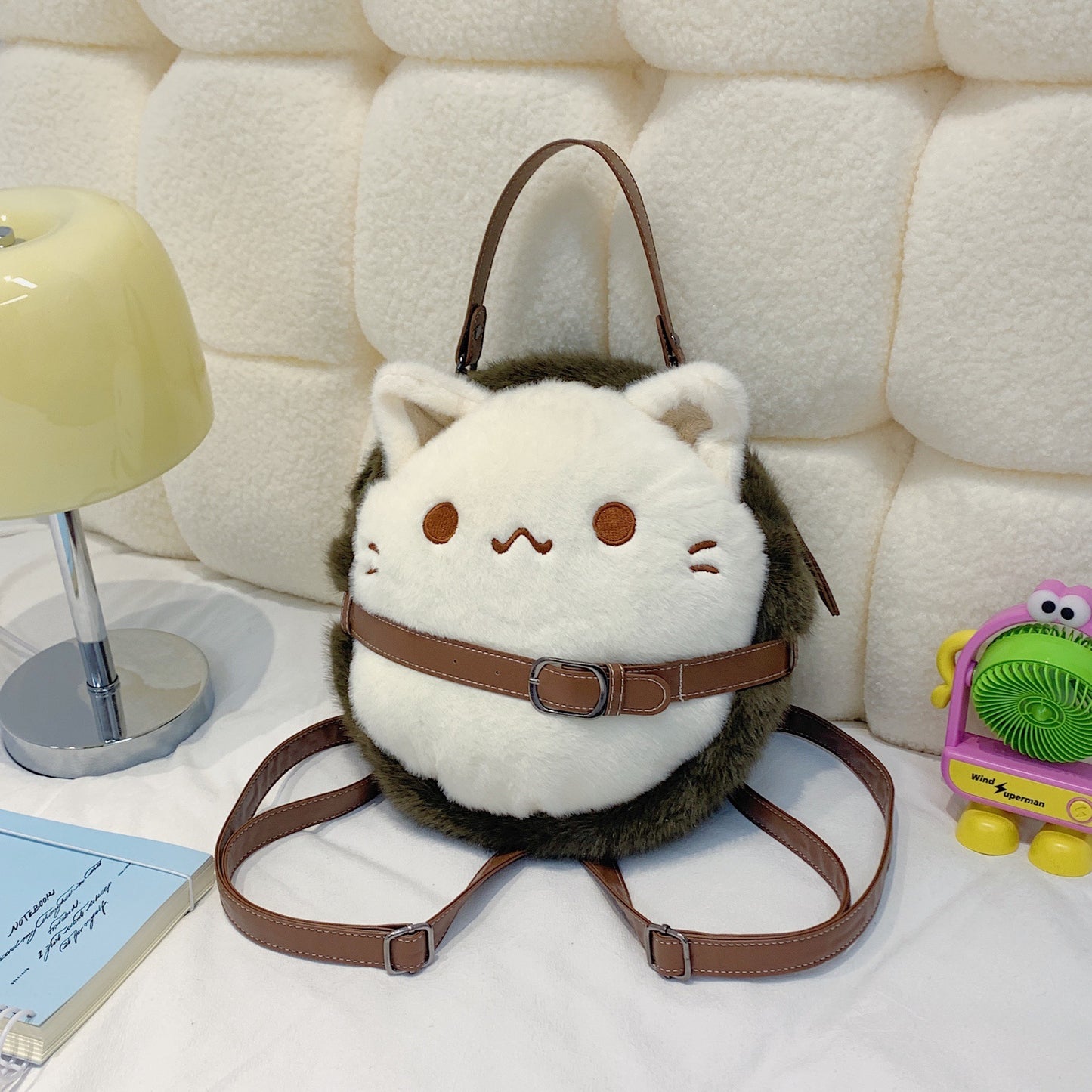 Plüsch-Kinderrucksack mit Niedlichem Katzenmotiv Brehn
