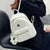 Gepolsterter Leder Mini Rucksack Brehn