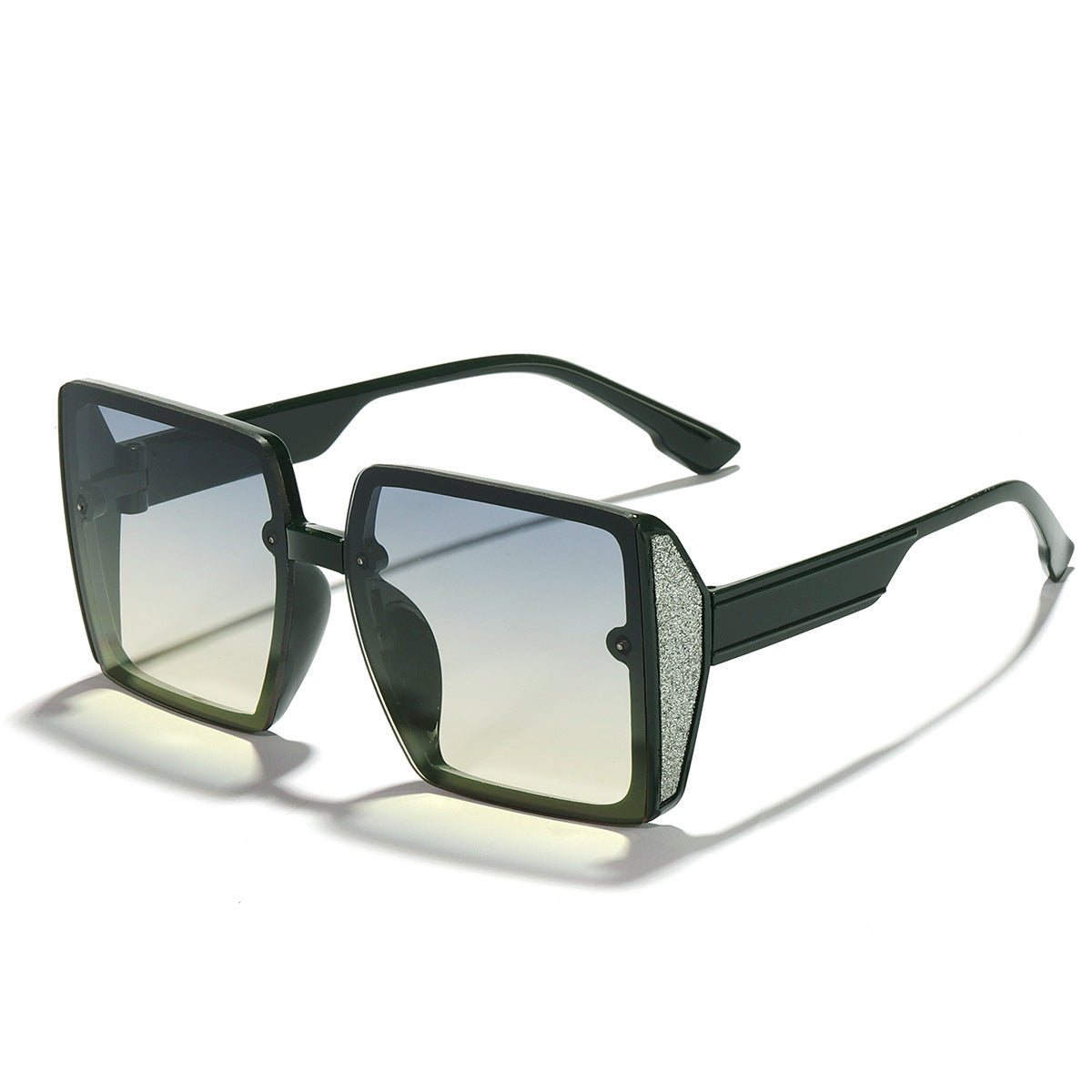 Damen oversized Sonnenbrille mit glänzendem Akzent Brehn