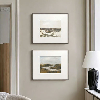 Gerahmter Landschaft Leinwand Kunstdruck