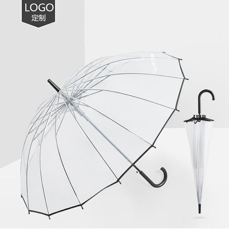 Damen transparenter Regenschirm Brehn