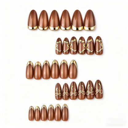 Dekoratives Press-On Nagelkunst Set Brehn