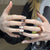 Press-On Nail Art Set mit Ombre- und Glitzerakzenten Brehn