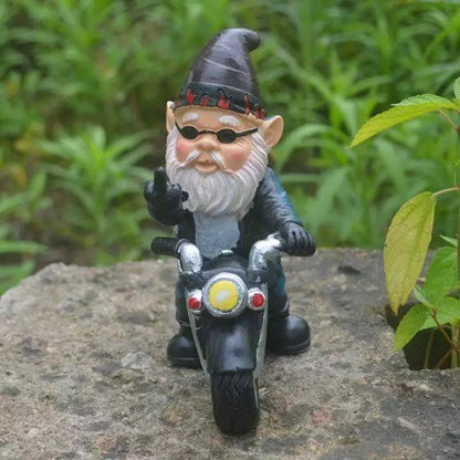Gartenfigur im Motorrad-Look Brehn