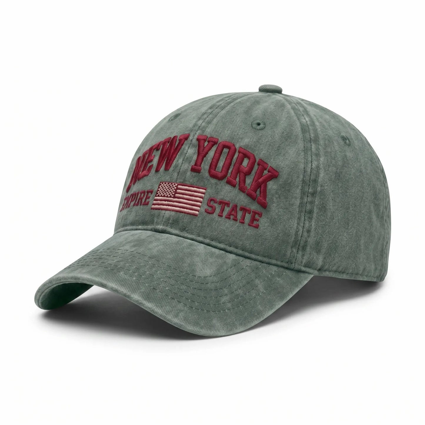 Damen modische Kappe mit gesticktem New York Motiv Brehn