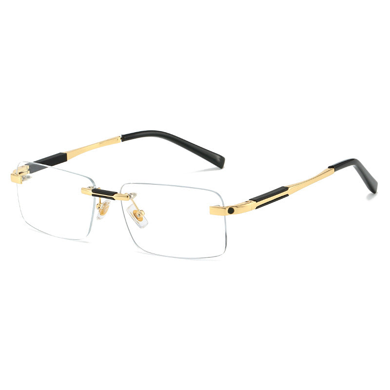 Damen Sonnenbrille im modernen rechteckigen Design mit luxuriösen Metallelementen Brehn