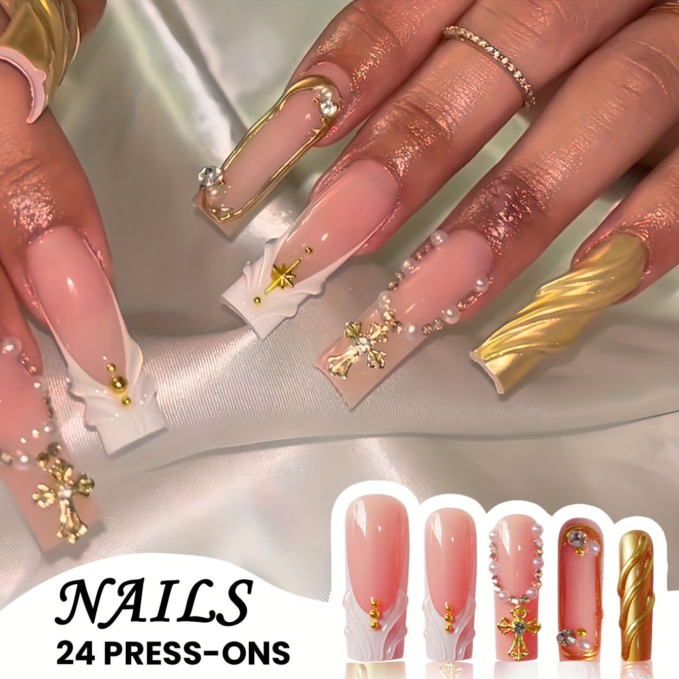 Glamorous Press-On Nail Set Brehn