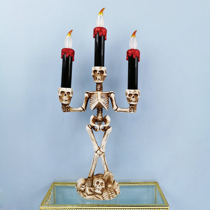 Skeleton Kerzenhalter Kandelaber Brehn