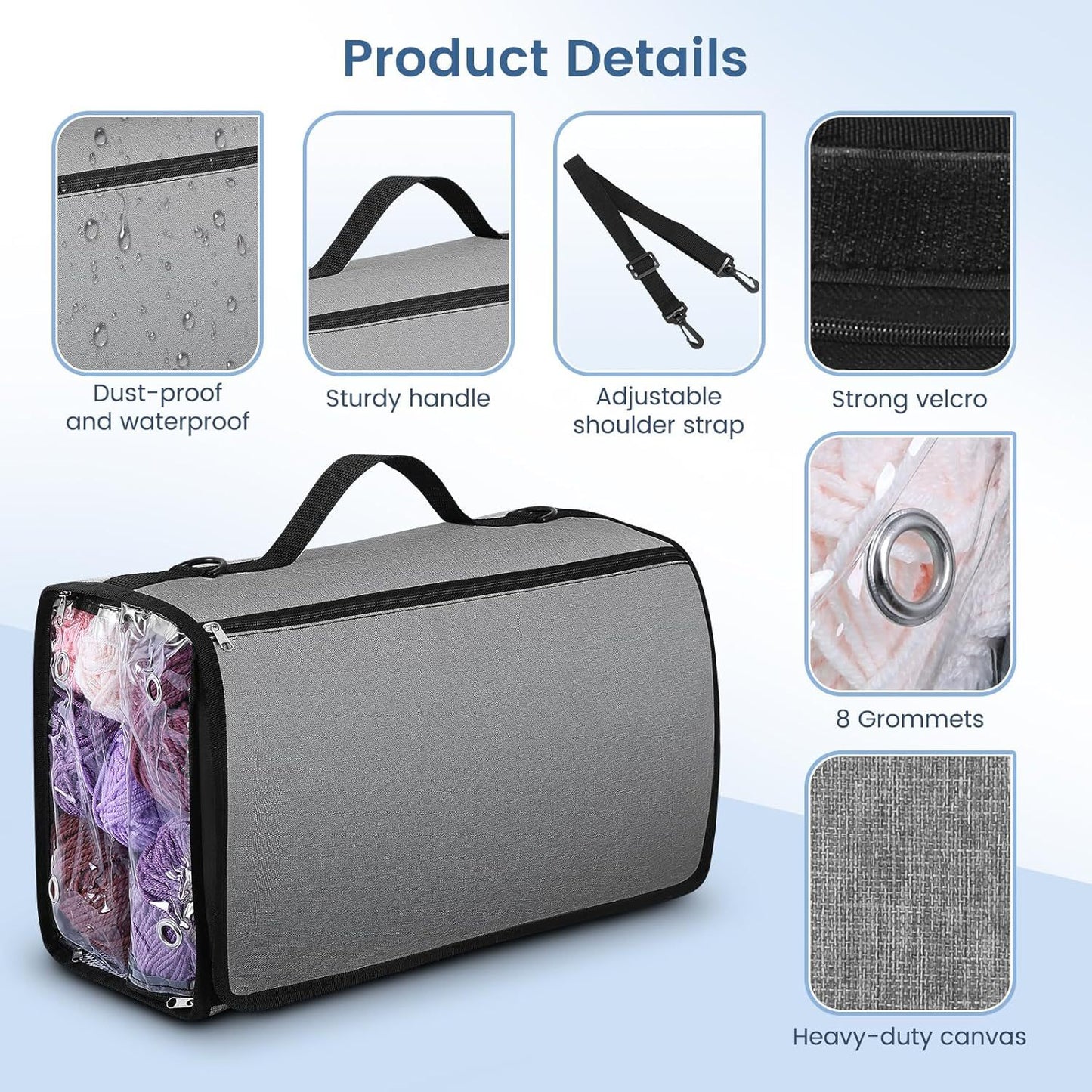 Kreative Woll-Organizer-Tasche Brehn