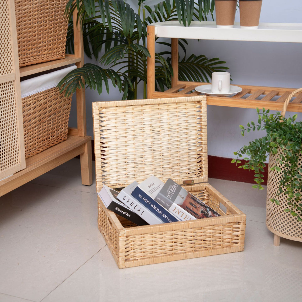 Elegante handgewebte Aufbewahrungsbox Brehn