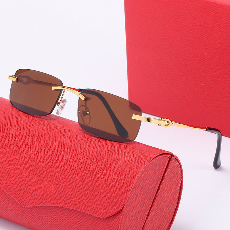 Damen elegante Halbrahmenbrille mit komfortablen Nasenpads Brehn