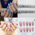 Elegante Marmor-Effekt Press-On Nagelspitzen Brehn