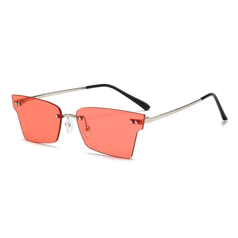 Damen trendige geometrische Sonnenbrille mit ultraleichtem Rahmen Brehn
