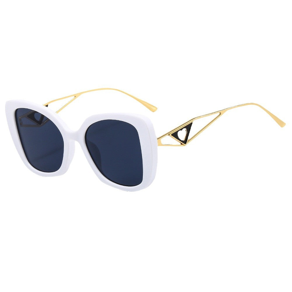 Damen modische Sonnenbrille mit auffälliger quadratischer Rahmenkonstruktion Brehn
