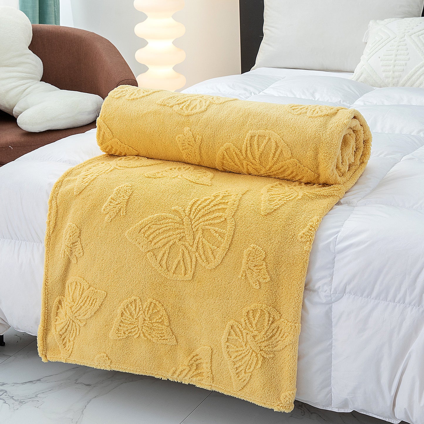 Damen Cozy Mischgewebe Decke Brehn