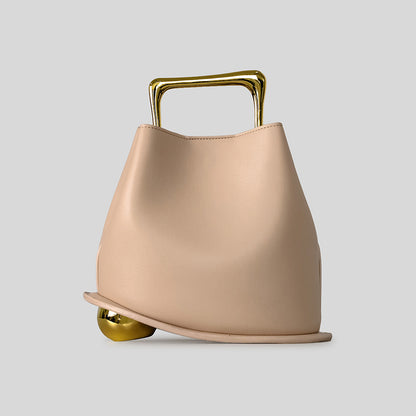 Skulpturale Griff-Handtasche
