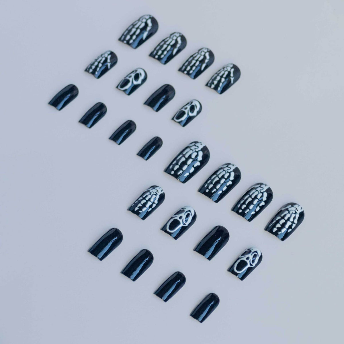 Künstlerisches Skelett Nagelkunstset