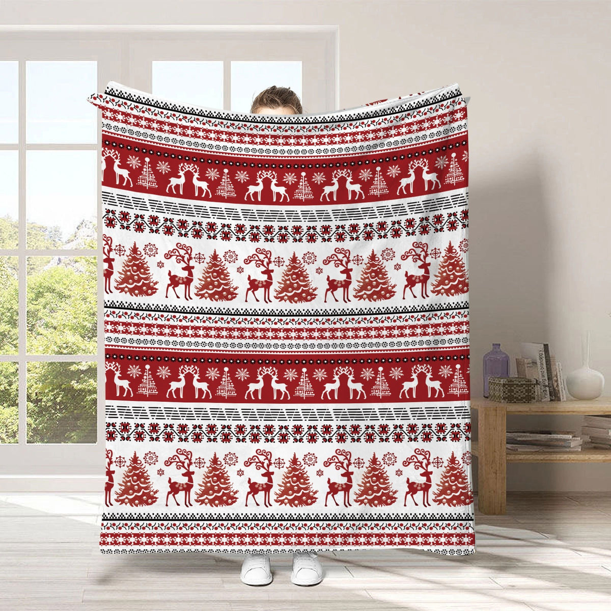 Urlaubsbedingte Fleece-Wurfdecke