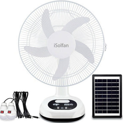 Damen tragbarer Solarstandventilator mit digitalem Steuerungssystem Brehn