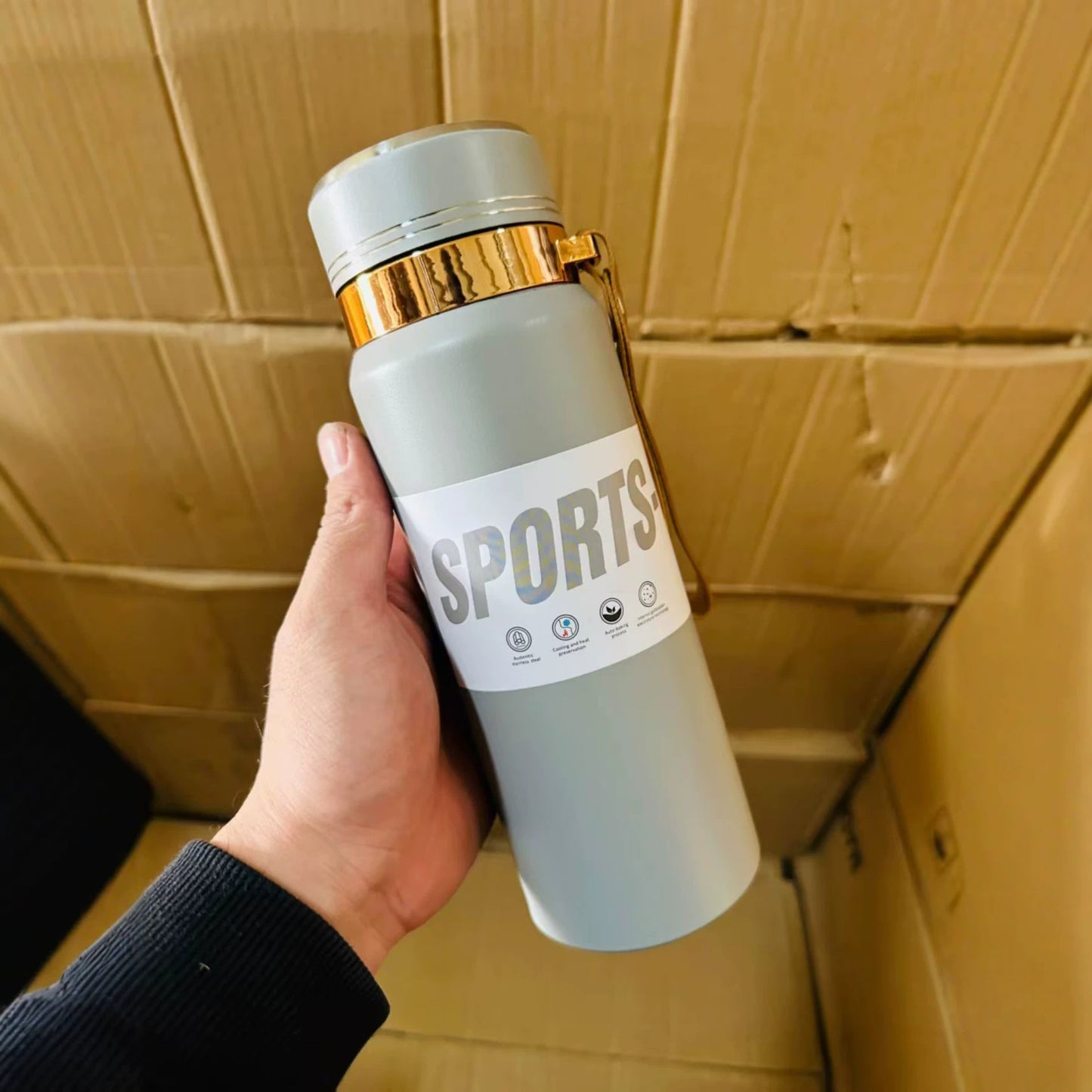Unisex Sportliche Thermo-Trinkflasche Brehn