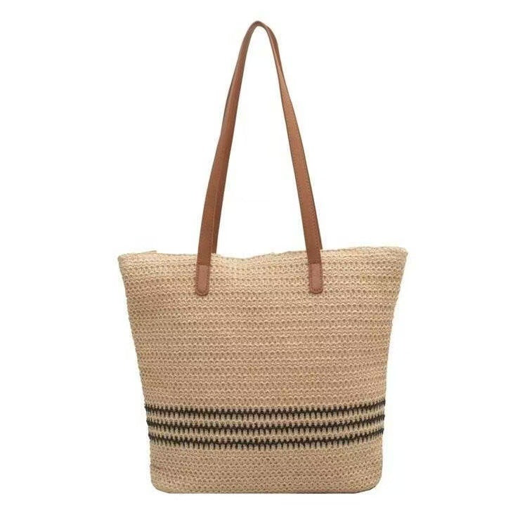 Oversized Strandtasche Aus Geflochtenem Material Brehn