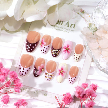 Künstlerisches 3D Blüten Aufkleber Nagelkunst Set Brehn