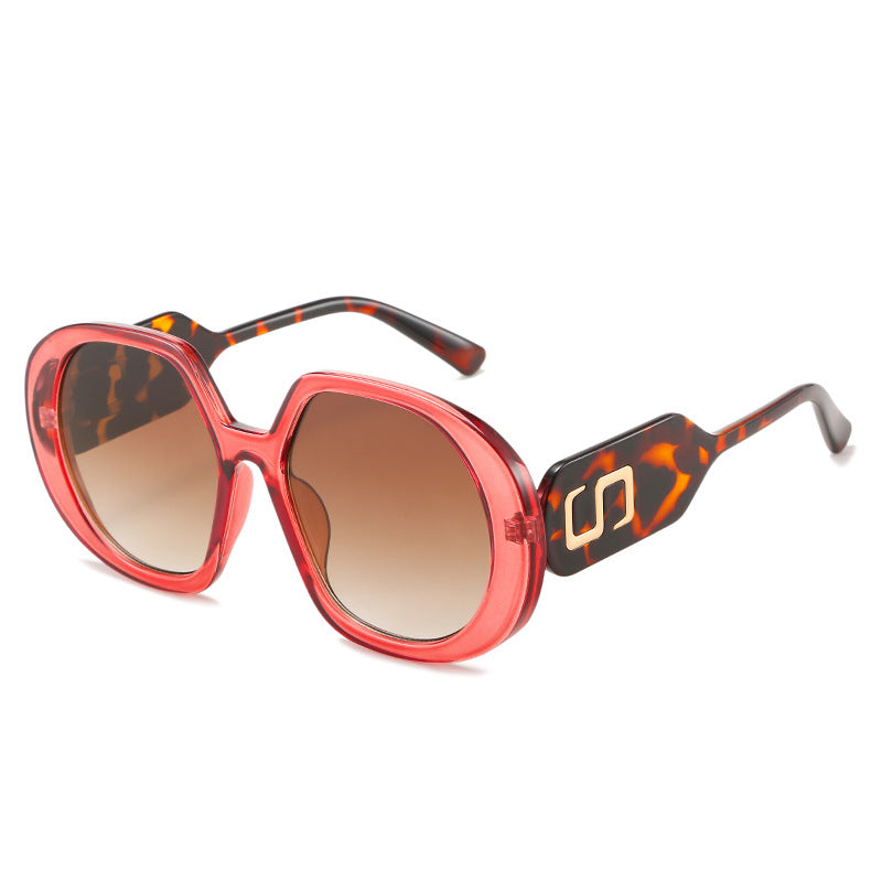 Damen oversized Sonnenbrille mit markantem Rahmen und UV-Schutz Brehn