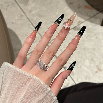 Künstlerische Lange Stiletto Press-On Nägel Brehn