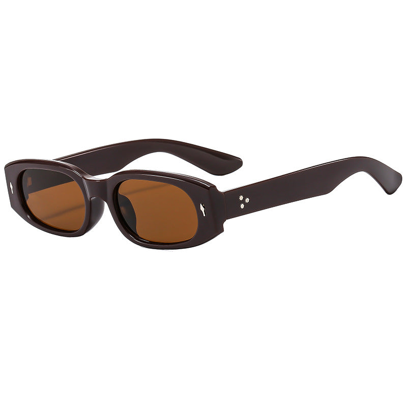 Damen Designer-Sonnenbrille mit stilvollem, quadratischem Rahmen Brehn
