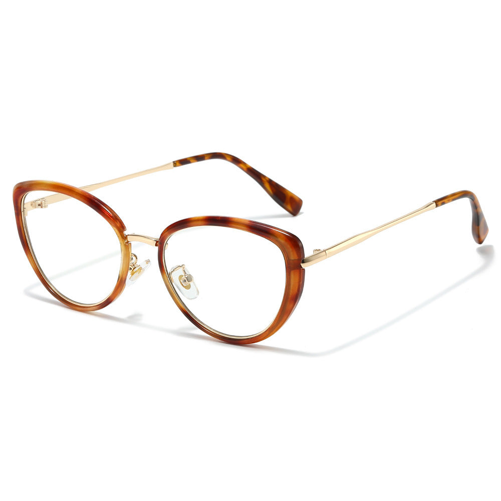 Modische Cat-Eye-Sonnenbrille mit trendigem Schildpatt-Rahmen Brehn