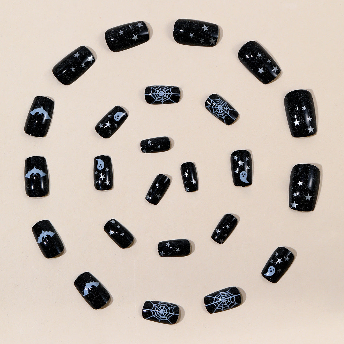 Halloween-Themen 3D Pilz Acryl Nagelkunst Set Brehn
