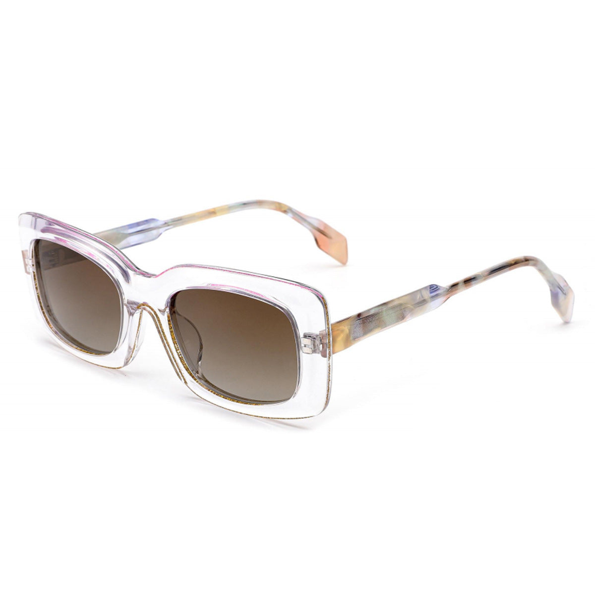 Damen modische quadratische Sonnenbrille mit einzigartigem Rahmen Brehn