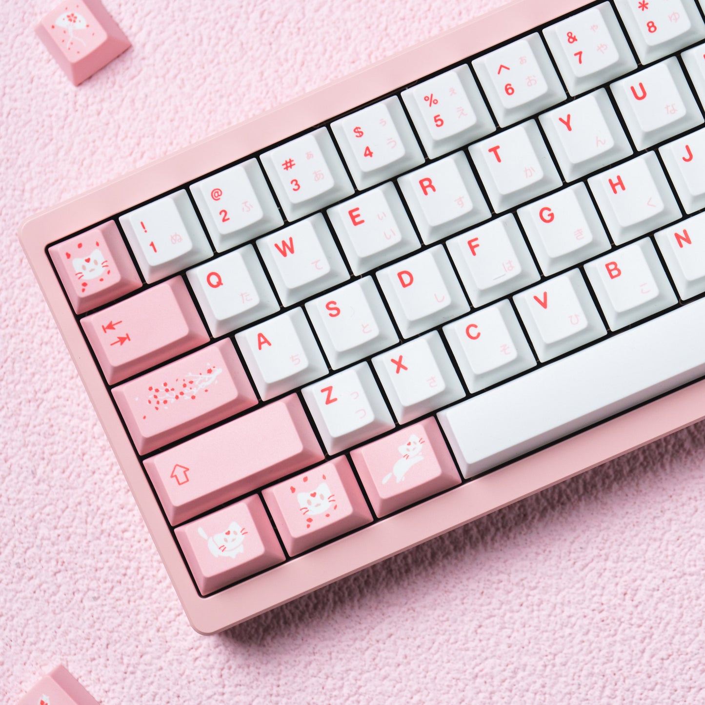 Benutzerdefinierte pinke Keycap Mechanische Tastatur Brehn