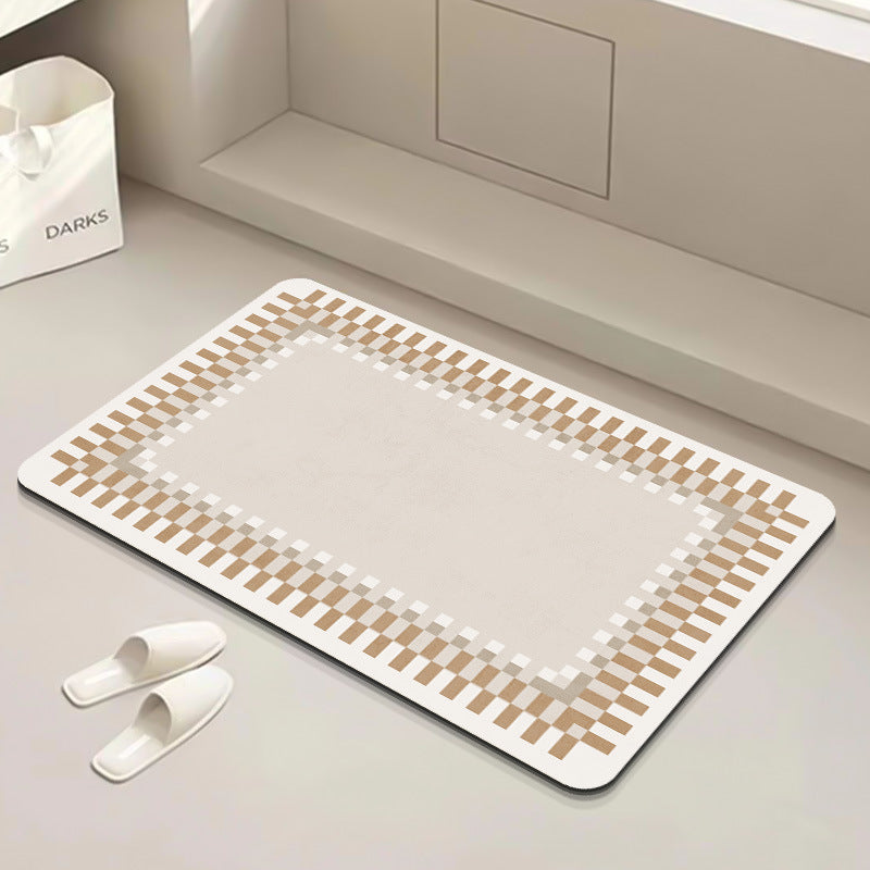 Modern Geometrische Badematte Brehn