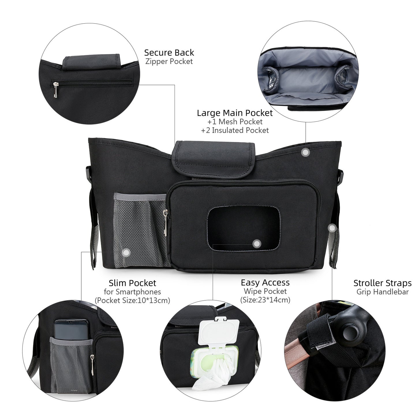 Multifunktionale Handtasche Brehn