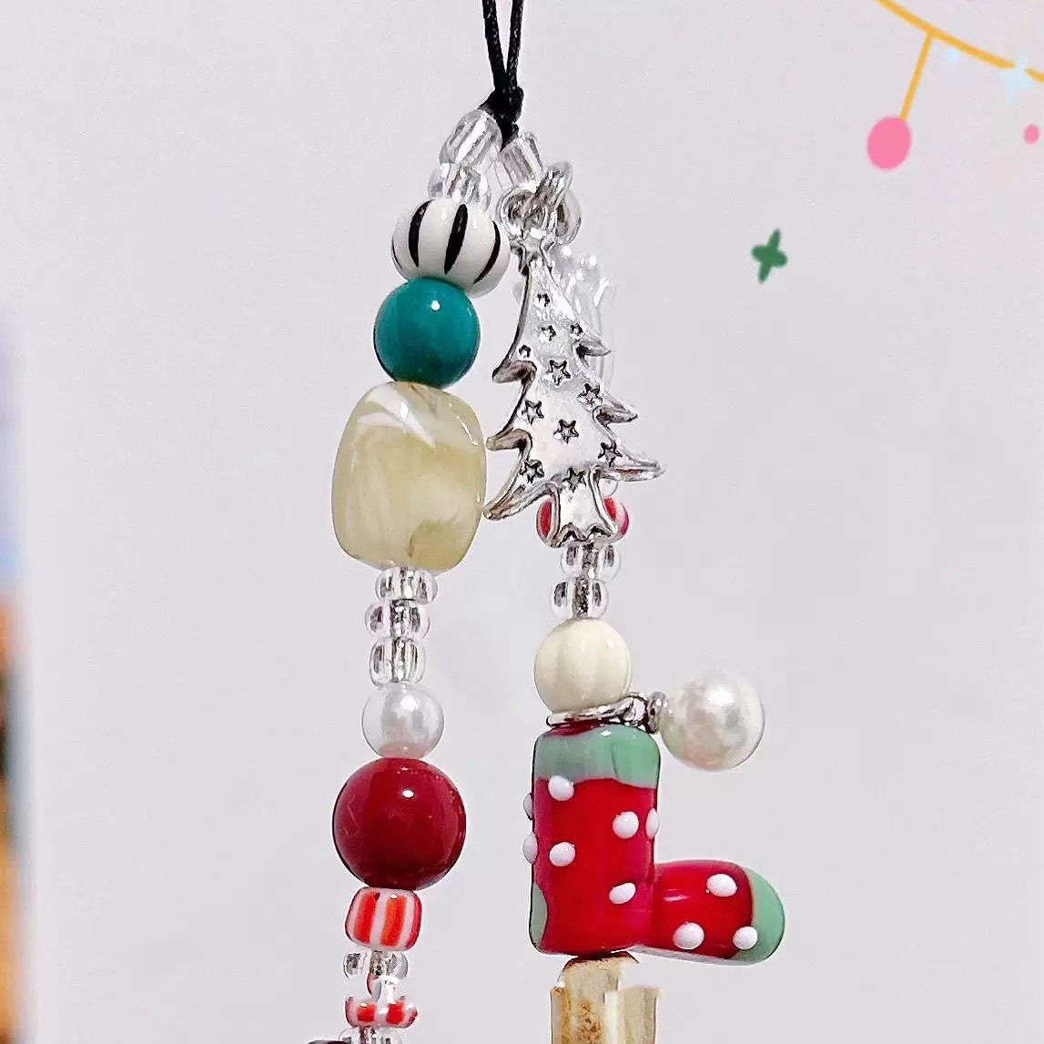 Weihnachtlich Bead Charme Handy Lanyard Brehn