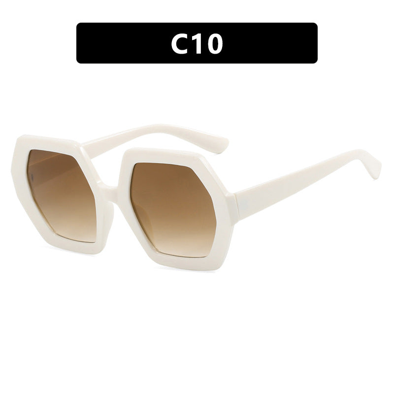 Damen innovative hexagonale Sonnenbrille Brehn