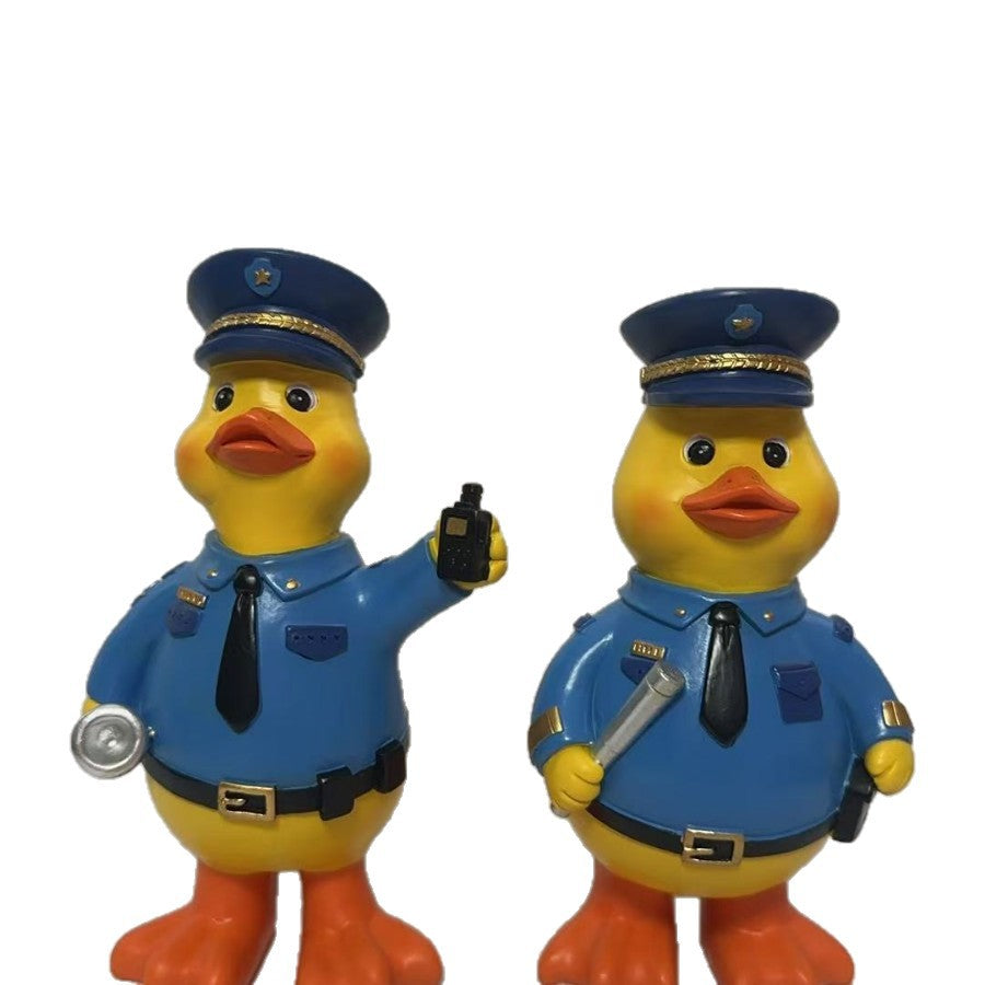 Lustige Polizeientenfigur Brehn