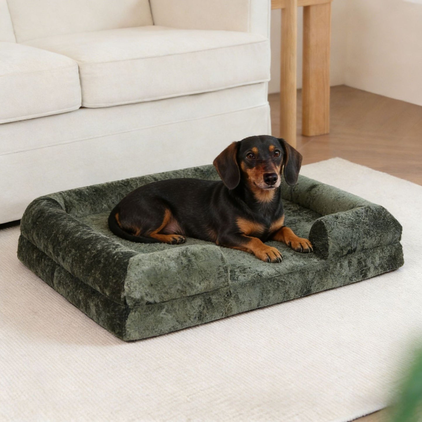 Luxuriöse unterstützende Hundecouch
