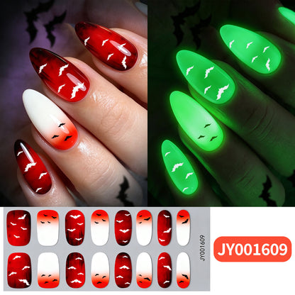 Halloween-Themen Glow-in-the-Dark Nagel-Wraps