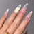 Künstlerisches florales Design Press-On Nägel Brehn