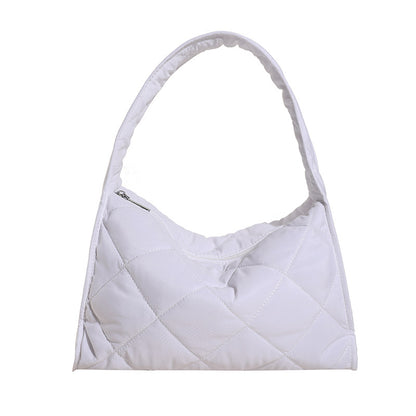 Gepolsterte Puff-Schultertasche